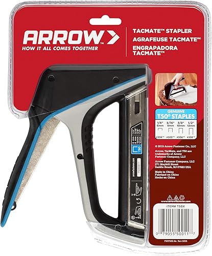 Miniatura 9 de Arrow T50X - Pistola de grapas resistente para tapicería, muebles, oficina, decoración, se adapta a grapas de 14", 516", 38" o 12"