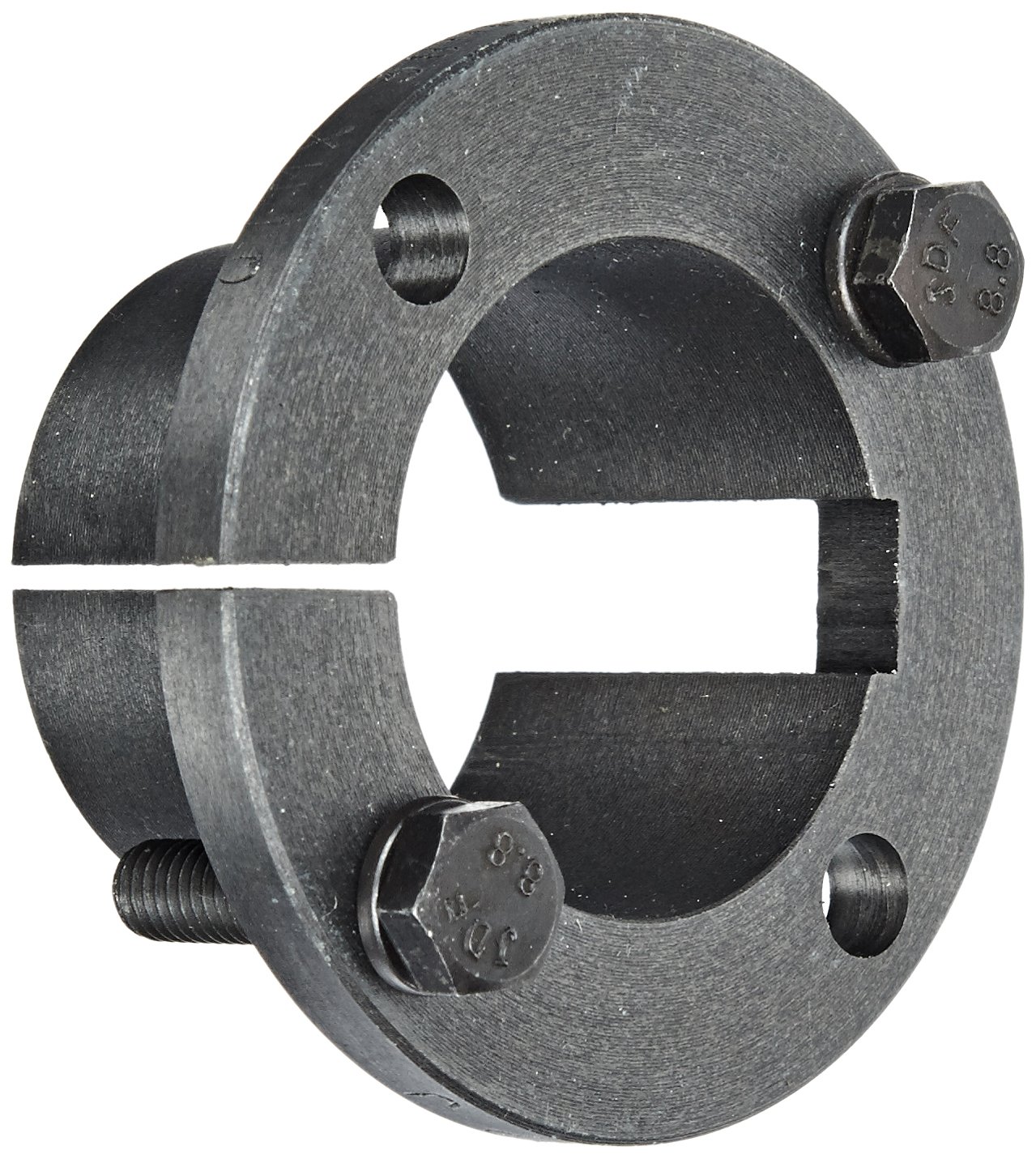 TB Woods Type QT QTM38MM Sure-Grip Bushing, Metric, 38 mm Bore, 41.3 mm OD, 31.8 mm Length, 198 lbs/in Torque, Standard Design, Shallow Keyway