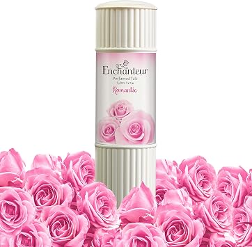 Enchanteur Romantic Shimmer Perfumed Talc Fragrance Powder with UV Protection, 125g