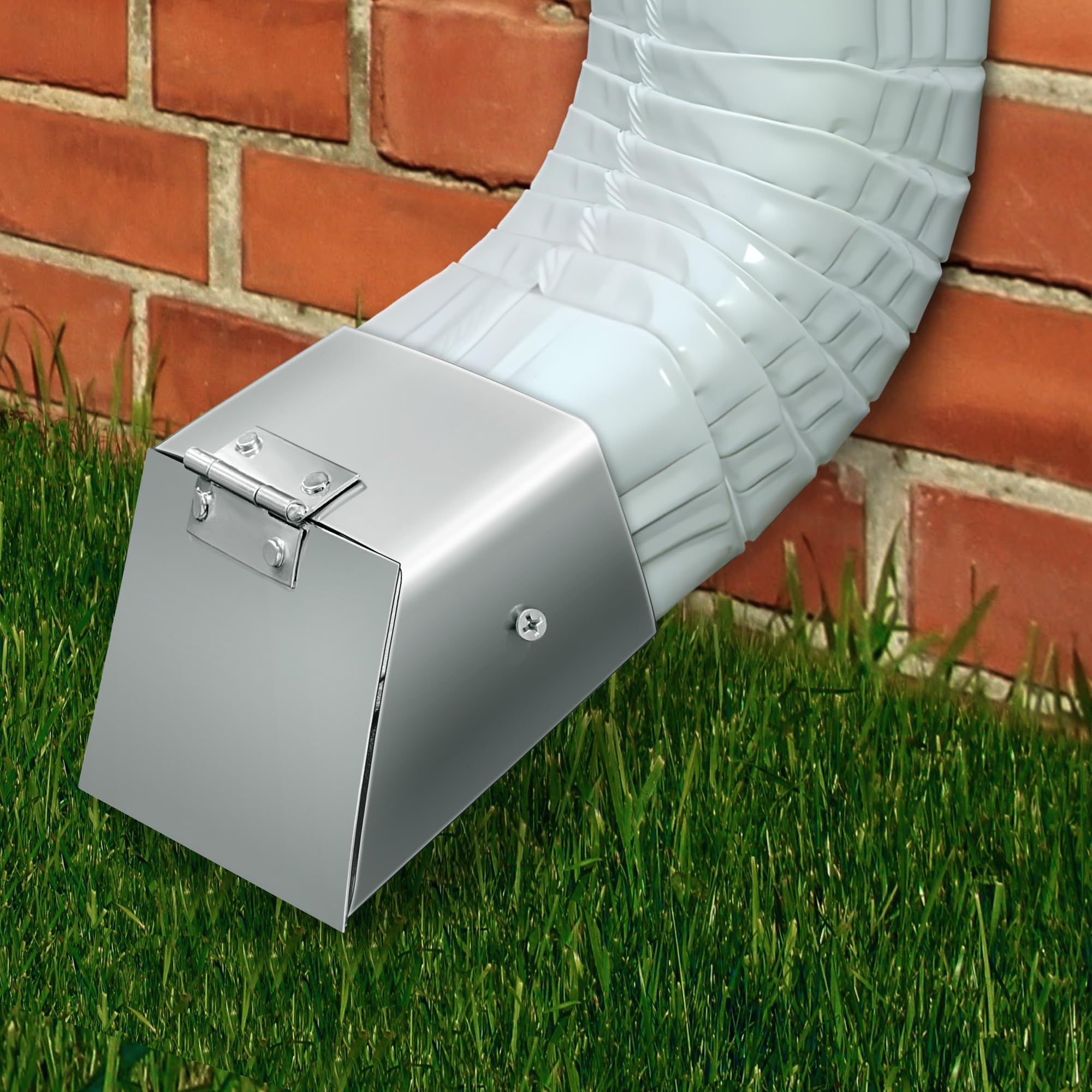 LFUTARI 3"x4" Type-A Gutter Downspout Extension Accessory - Drain Downspout Extender Connector - Rain Gutter Downspout Extensions for Rain Water Drainage