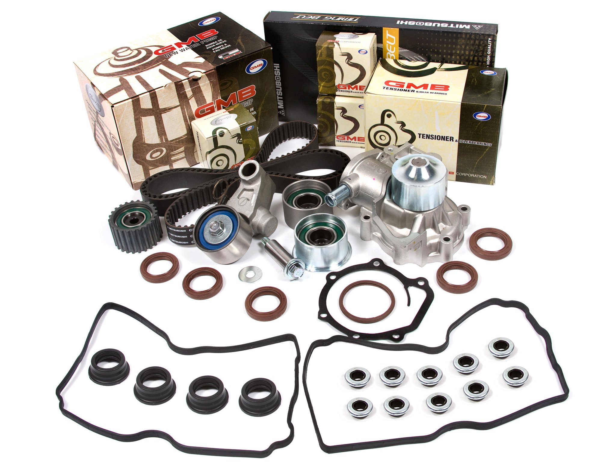 Evergreen TBK304MVC Compatible With 99-05 EJ22 EJ25 Subaru Forester Legacy Impreza SOHC Timing Belt 