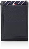 Men&apos;s RFID Leather Front Pocket Wallet With Magnetic Money Clip -navy&comma; 1Siz