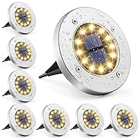 GIGALUMI Luci per sentieri solare, 12 LED