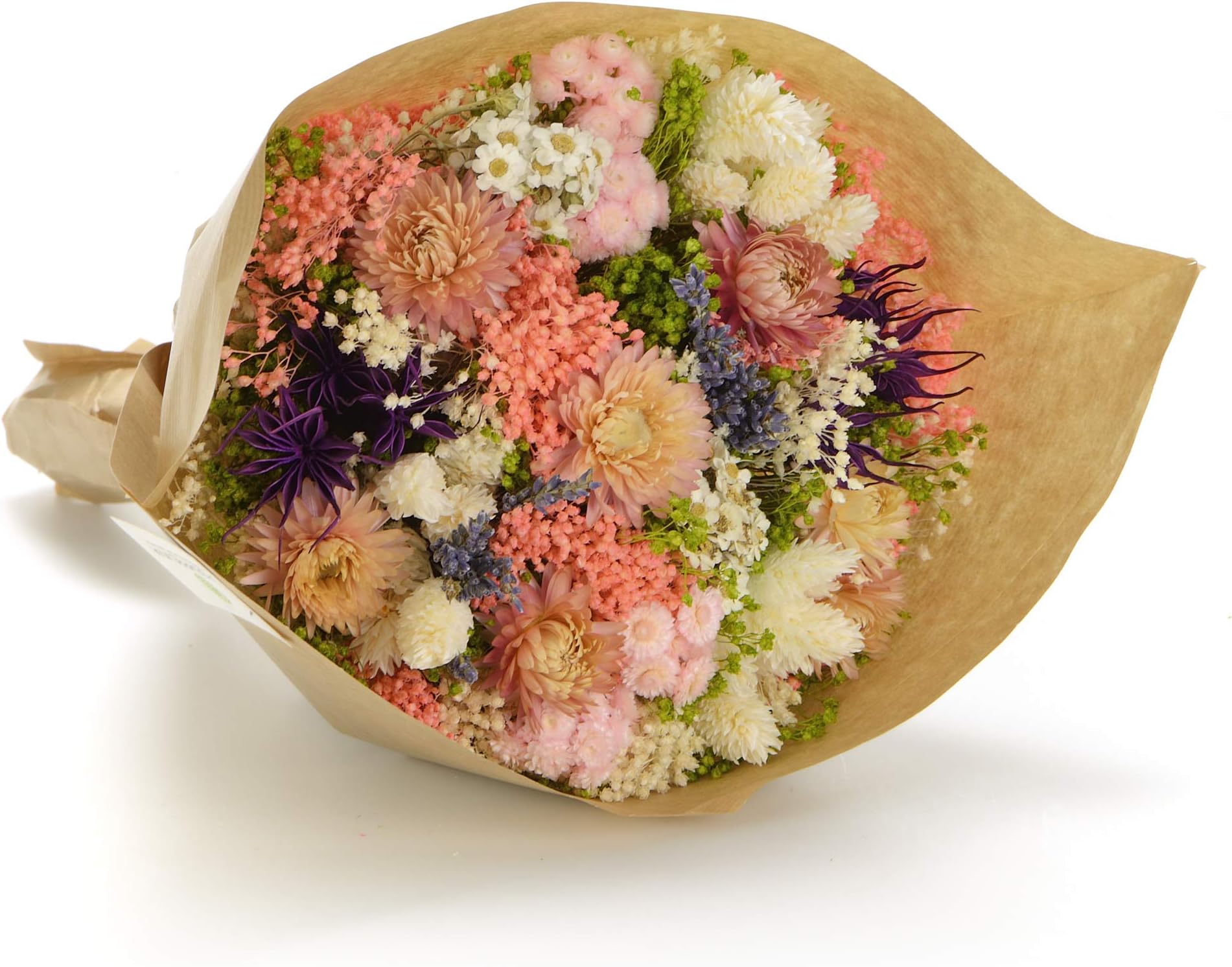Bouquet-Fantasy- Sanremo Dried Flowers from The Riviera dei Fiori .Italy (Pink)
