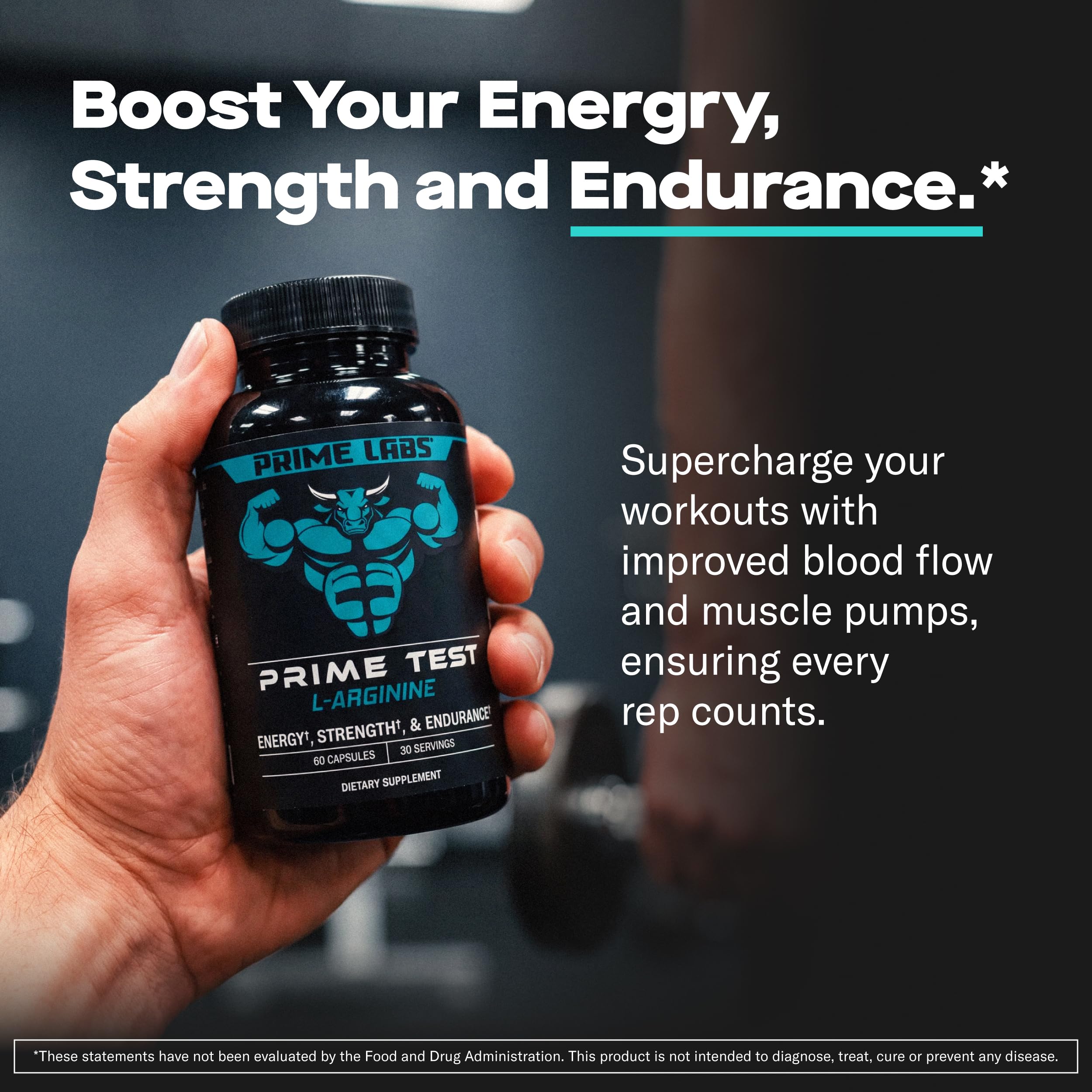Prime Labs L Arginine 1500mg, Nitric Oxide Supplements for Men — Amazon image 2
