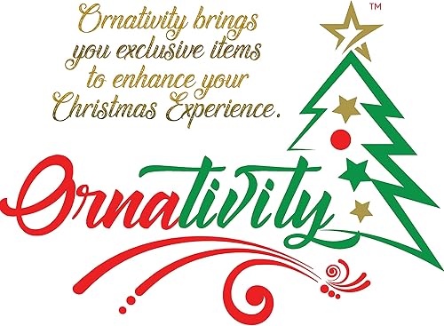 Miniatura 6 de Ornativity Decoración de árbol de copo de nieve de caramelo, gotas de goma de caramelo de menta, copos de nieve de maíz de caramelo, decoración de