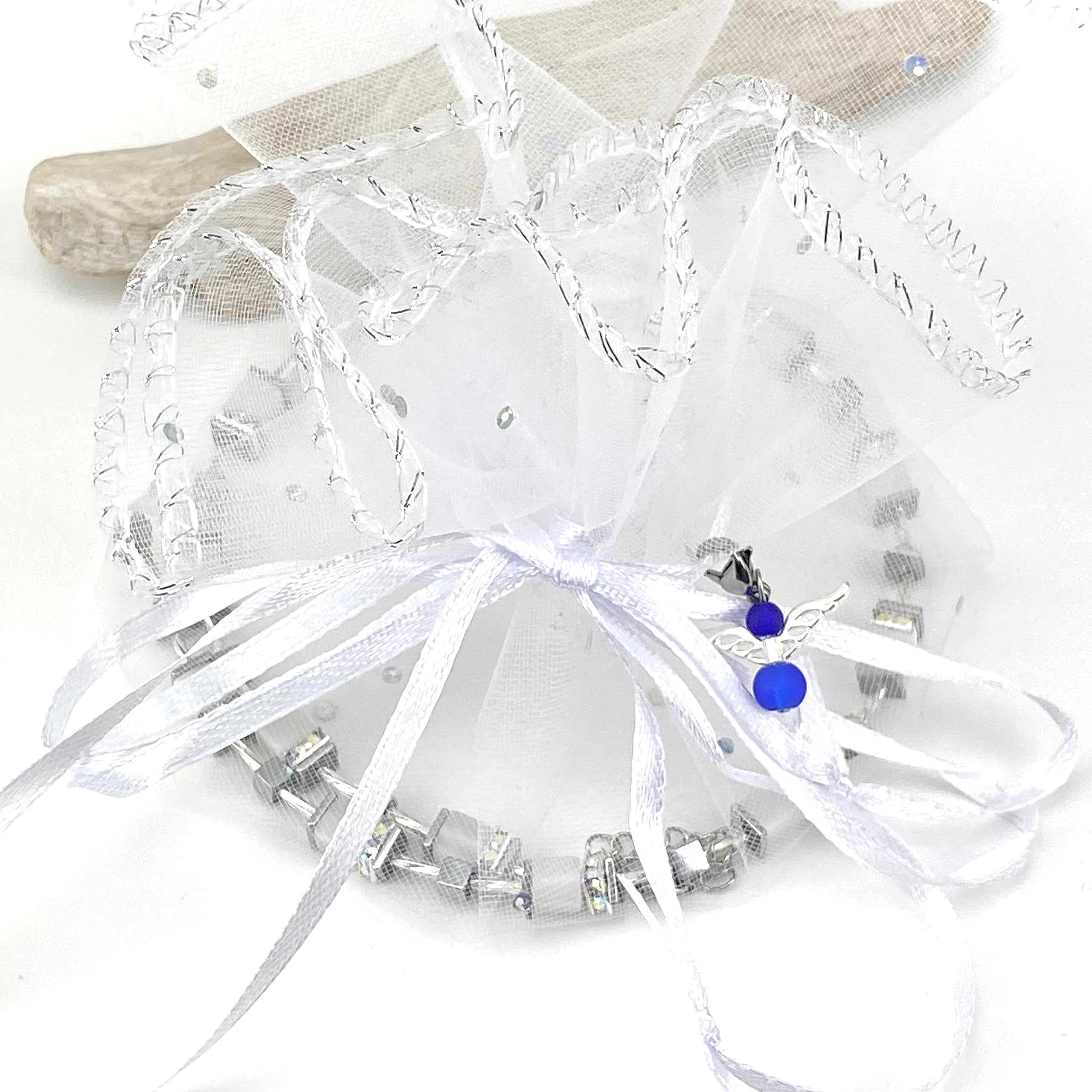 Handgemachte Hals Kette mit Polaris Würfel und Hämatit Edelstein sowie einem Edelstahlverschluss mit Verlängerung