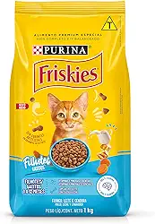 Purina Friskies Ração Friskies Para Gatos Filhotes Sabor Frango Leite E Cenoura - 1Kg Purina Para Todas De Raça Todas As Fases - Sabor Frango