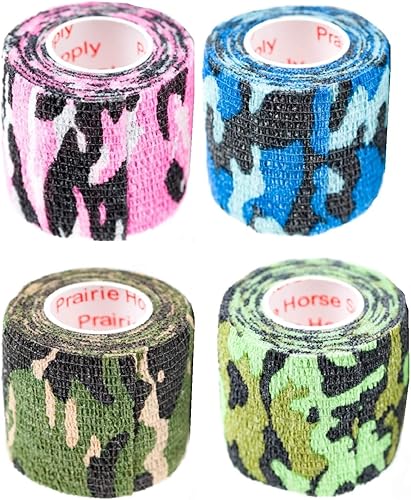 Miniatura 4 de Cinta adhesiva para veterinarios, vendaje cohesivo autoadhesivo, camuflaje de colores, perro, gato, caballo, cinta de vendaje autoadhesiva, cubierta