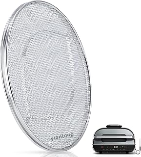 yianteng Stainless Steel Splatter Shield for Ninja FG551 Foodi, Accessories for Reusable Ninja Foodi Smart XL 6-in-1 Indoor Grill, Foodi Smart XL Accessories, Ninja Foodi Grill Air Fryer Accessories