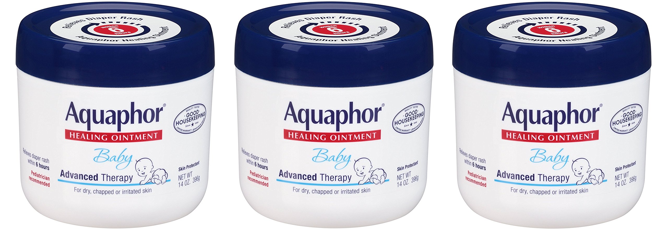 AQUAPHOR PXLrII Baby Healing Ointment Advanced Therapy Skin Protectant 14 Ounce 3 Pack