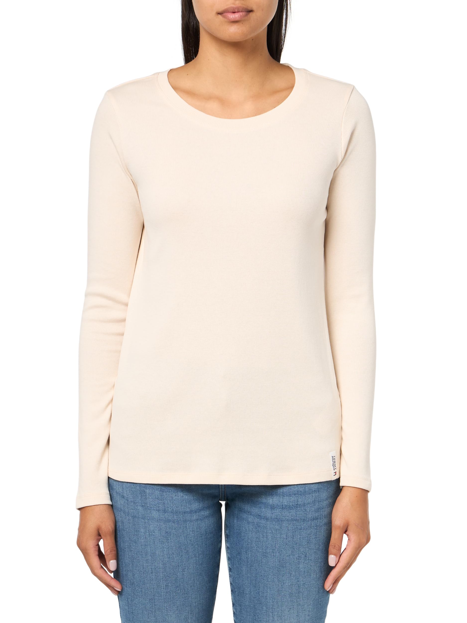 Women's Crewneck Ribbed Long Sleeve Shirt
