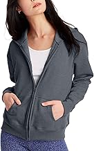 Hanes womens Ecosmart Full Zip Fleece Hoodie