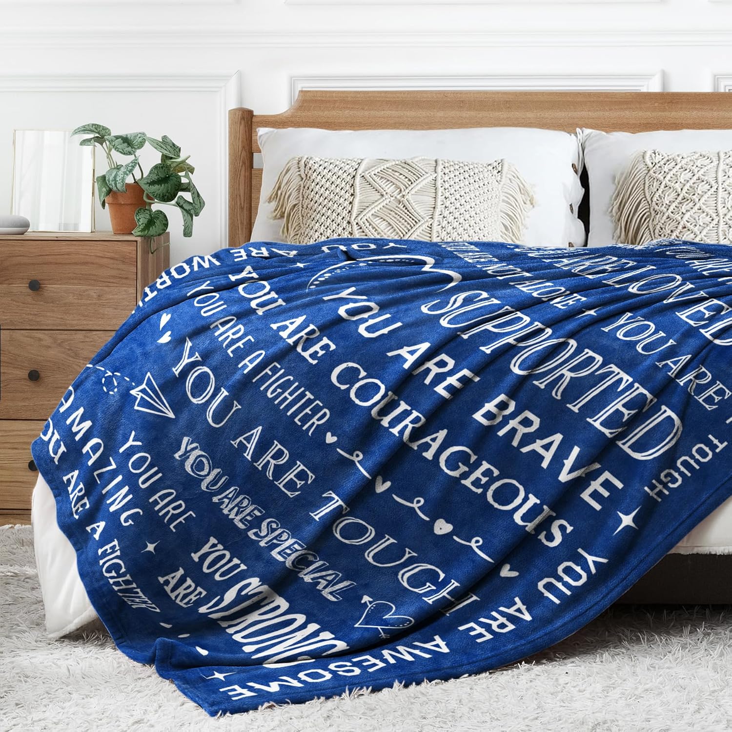 SteadStyle Blanket Gifts for Women or Men - Get Well Blanket, Inspirational Gifts for Her Him, Feel Better After Surgery Present, Thinking of You Gift for Mom Friend Sister Coworker, 60'' x 50'' - Image 5