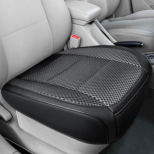 1 Pack Black Ventilated Bottom Car Seat Cover, 3D Air
