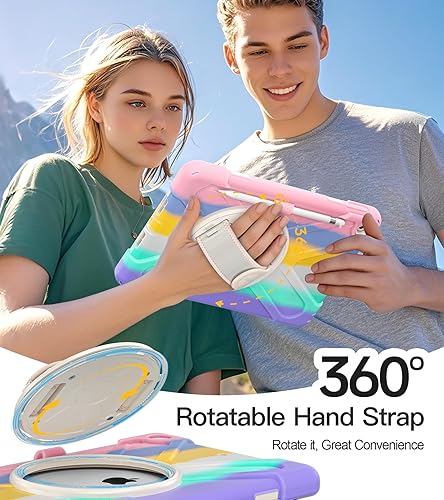 Miniatura 182 de BRAECN Funda para iPad de 9ª/8ª/7ª generación, resistente a prueba de golpes con protector de pantalla, soporte para lápices, soporte para tapa