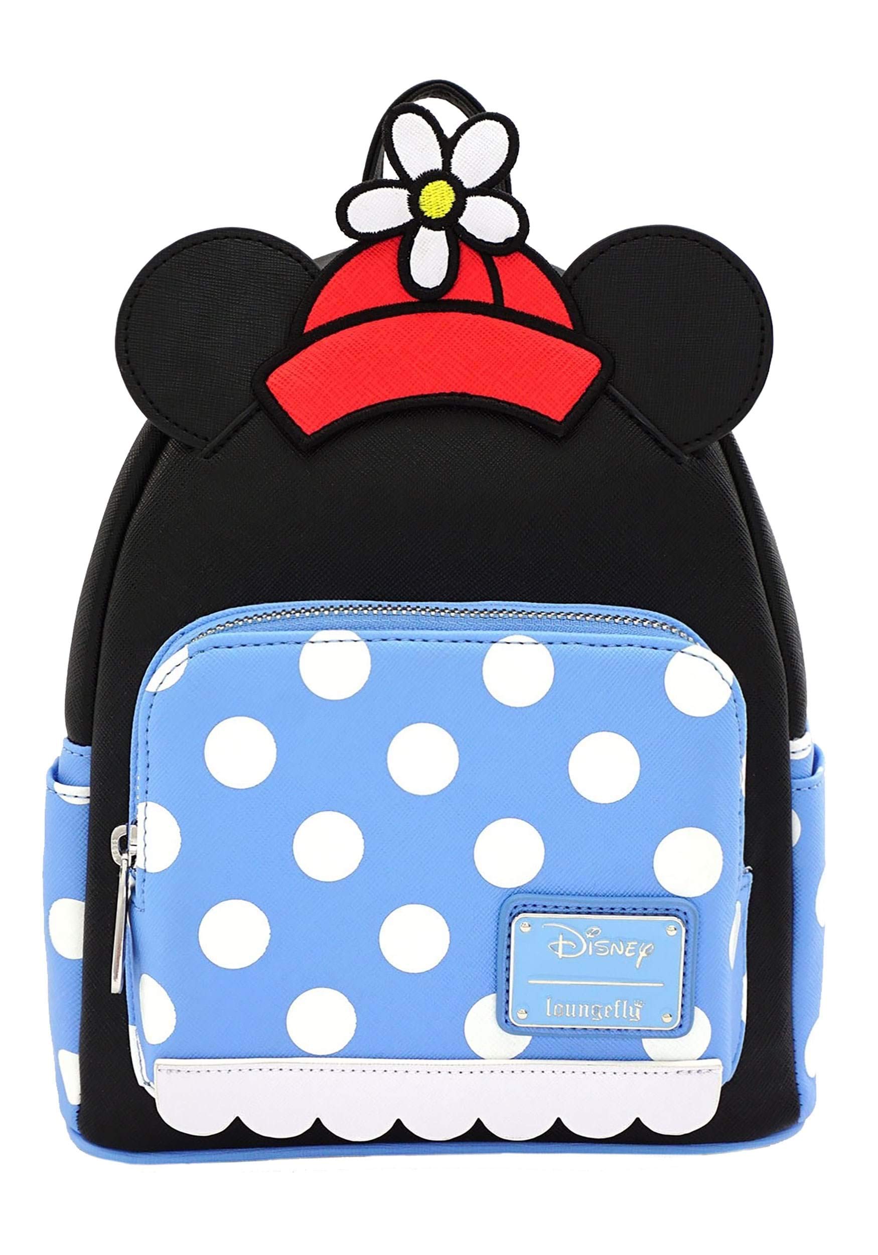 Loungefly ポルカ　ミニーちゃん　ブルー　ドット　リュック　バックパック Loungefly ポルカミニーちゃんブルードットリュックバックパック