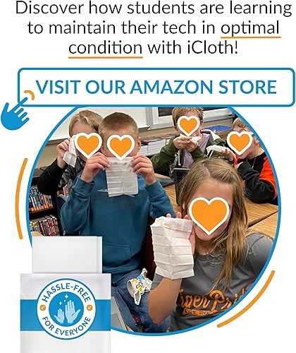 Miniatura 7 de iCloth Toallitas de limpieza para lentes toallitas de limpieza de lentes y limpieza de pantalla fáciles y rápidas para toallitas fiables y sin rayas