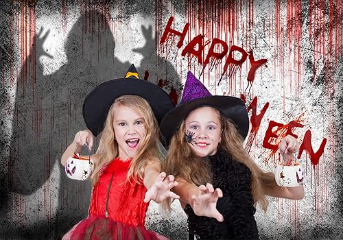 Miniatura 3 de CHAIYA Telón de fondo de Halloween de Pesadilla antes de Navidad, decoraciones de fiesta de fantasmas aterradores para niños, imágenes de