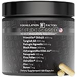 Formulation Factory Self Obsessed MAXXED 10-in-1 Mens Vitality Supplement with Shilajit, Tongkat Ali, Ashwagandha, Maca, Fadogia, Fenugreek, Zinc, Boron & AstraGin - 2 Month (Pack of 1)