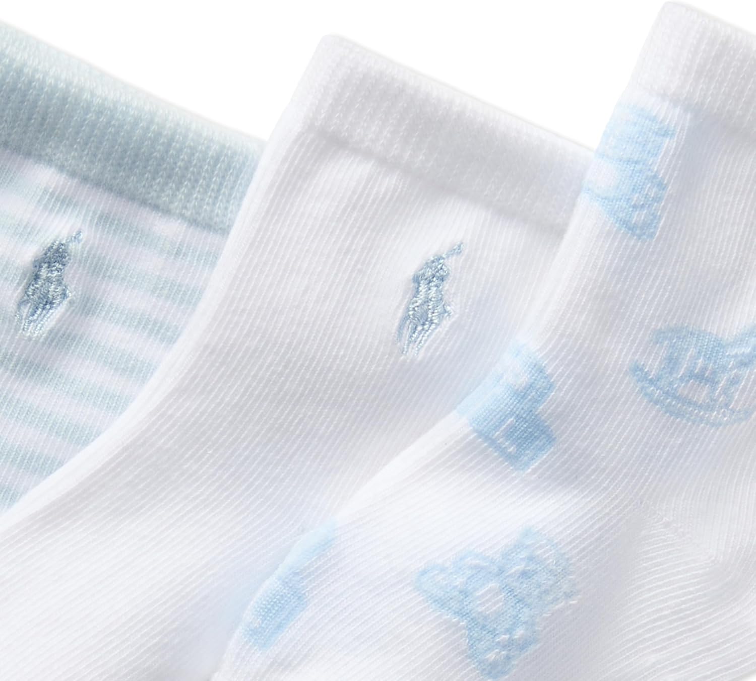 POLO RALPH LAUREN baby-girls Organic Cotton Socks - 3 Pair Pack - Soft Cable and Tossed Cotton - Image 2