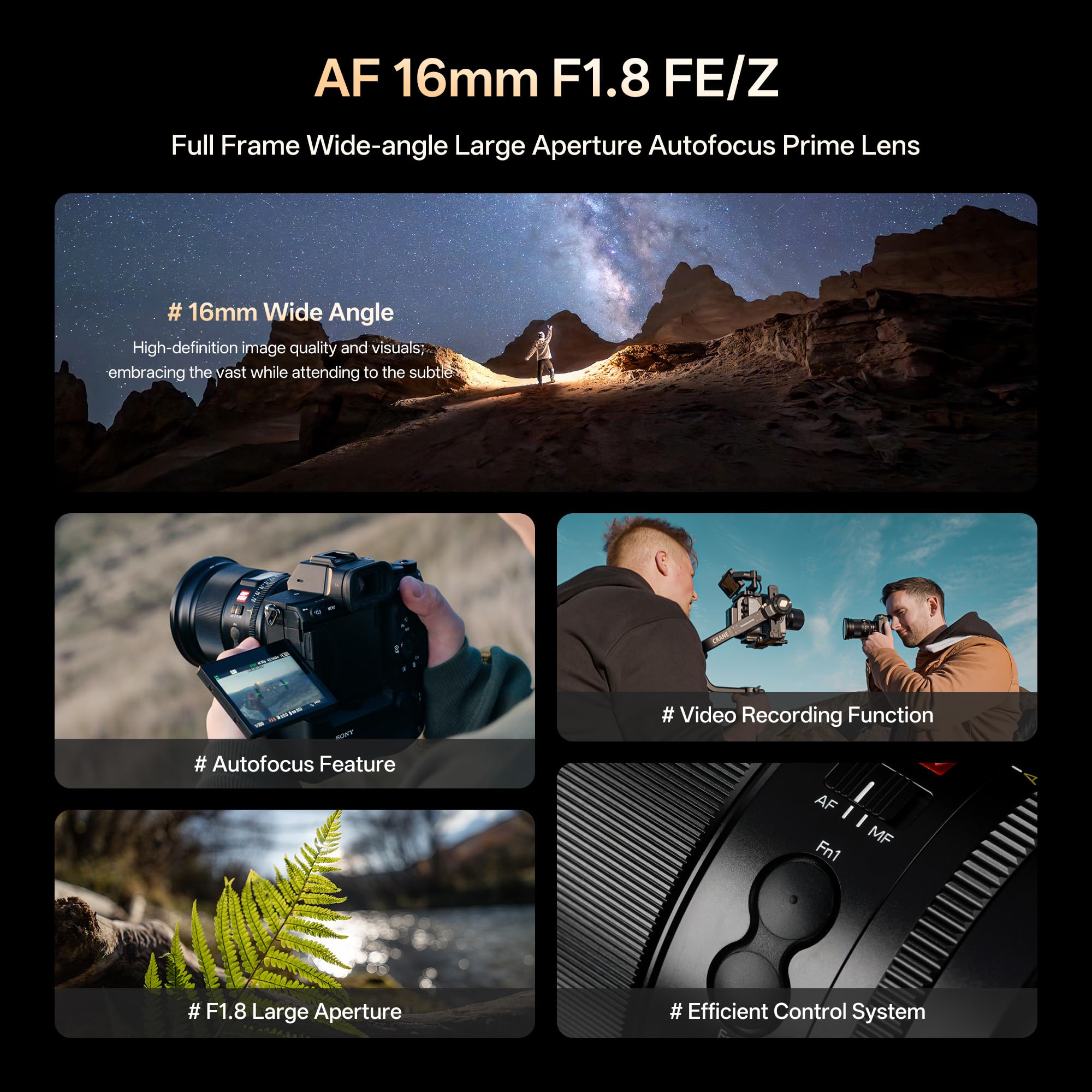 Amazon.com : VILTROX 16mm F1.8 Z Lens for Nikon Z Mount, Large