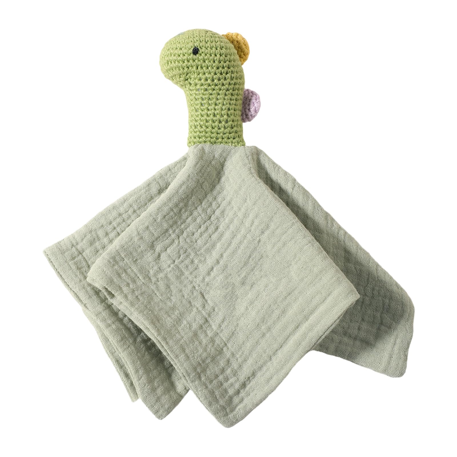 kokdid Lovely Baby Soother Doll Crocheted Animal Appease Comforting Towel Pacify Handkerchief for Newborns and Toddler Appease Towel
