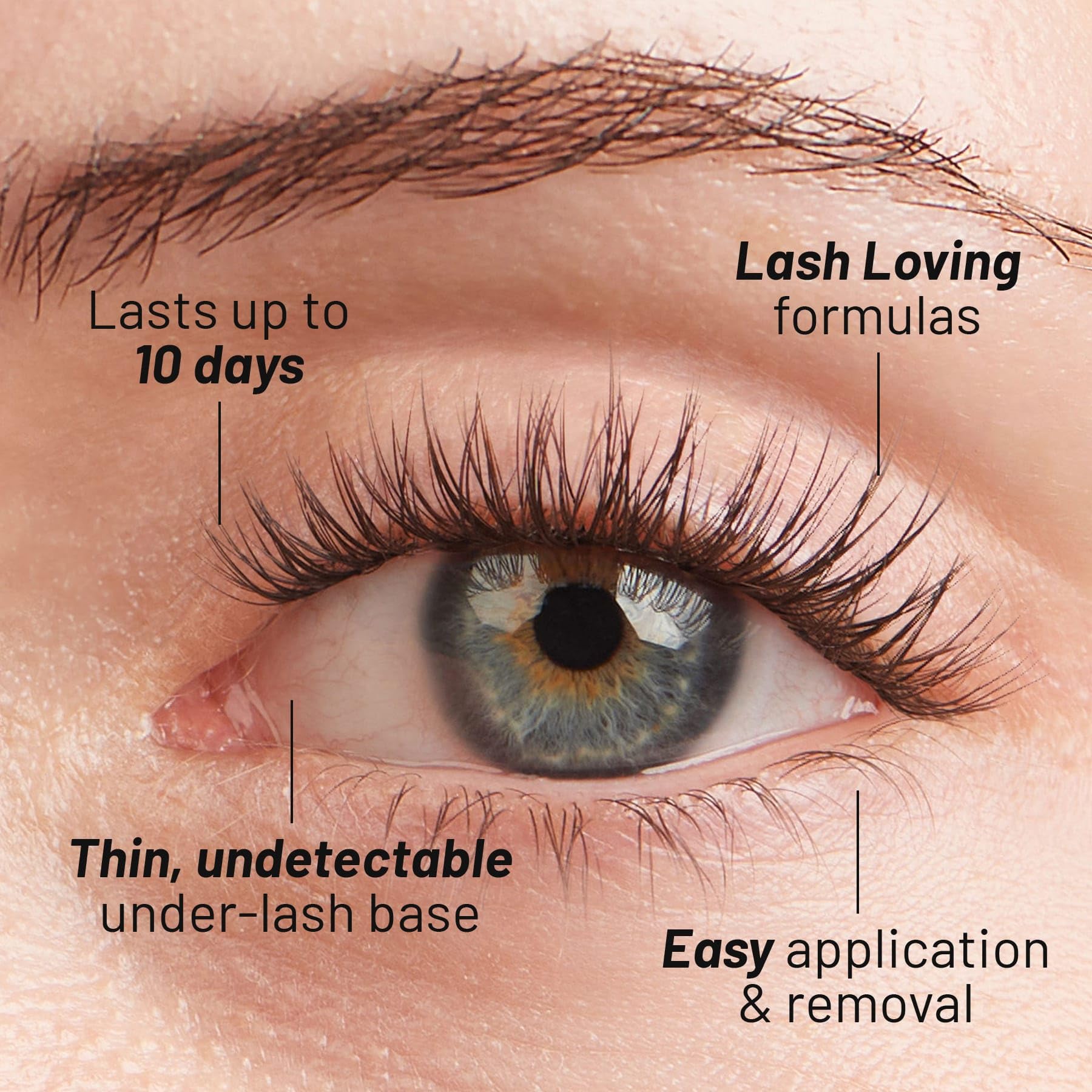 Lilac St – Dawn natürliche künstliche Wimpern-Cluster (12 mm, 3er-Pack) – kein "Make-up"-Look – DIY Wimpernverlängerungs-Widerstände – leicht und lebensecht – hält 10 Tage – tierversuchsfrei, vegan