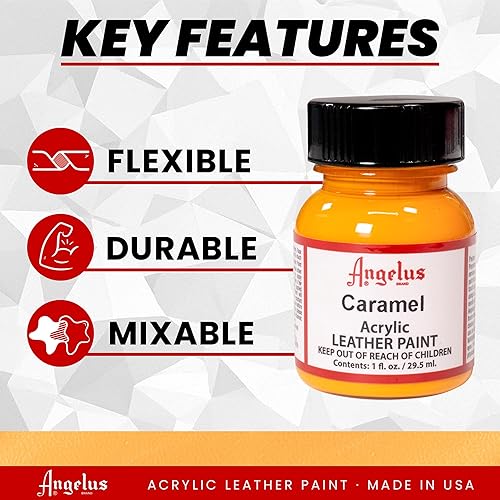 Miniatura 128 de Angelus - Pintura acrílica para cuero, 1 onza líquida (paquete de 1), color turquesa