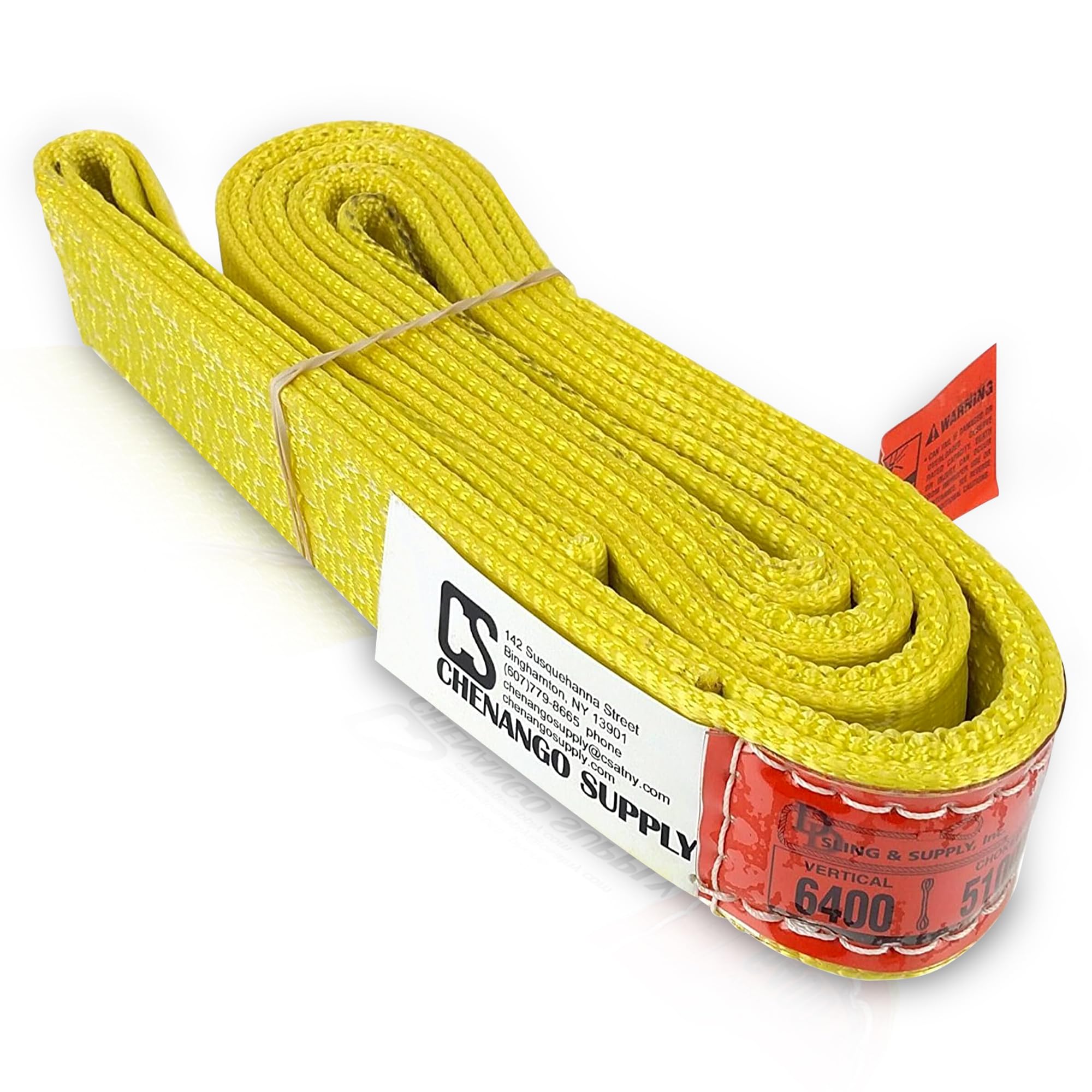DD Sling (USA Made). 2" wide X (4' to 20' lengths) in Listing! 2 Ply Twisted Eye, Nylon Lifting Slings, Eye & Eye, Heavy Duty (900 webbing), 6,400 lbs Vertical, 5,100 Choker, 12,800 Basket Load Capacity (2inX8ft)