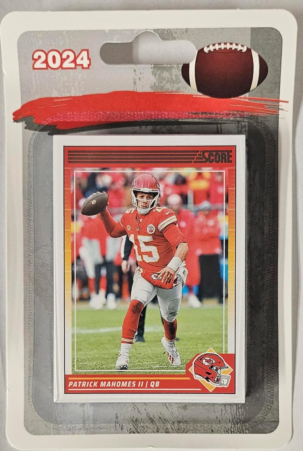 2024 Score Football Panini Kansas City Team Set Chiefs 15 Cards Blister Pack Sealed Mahomes Kelce