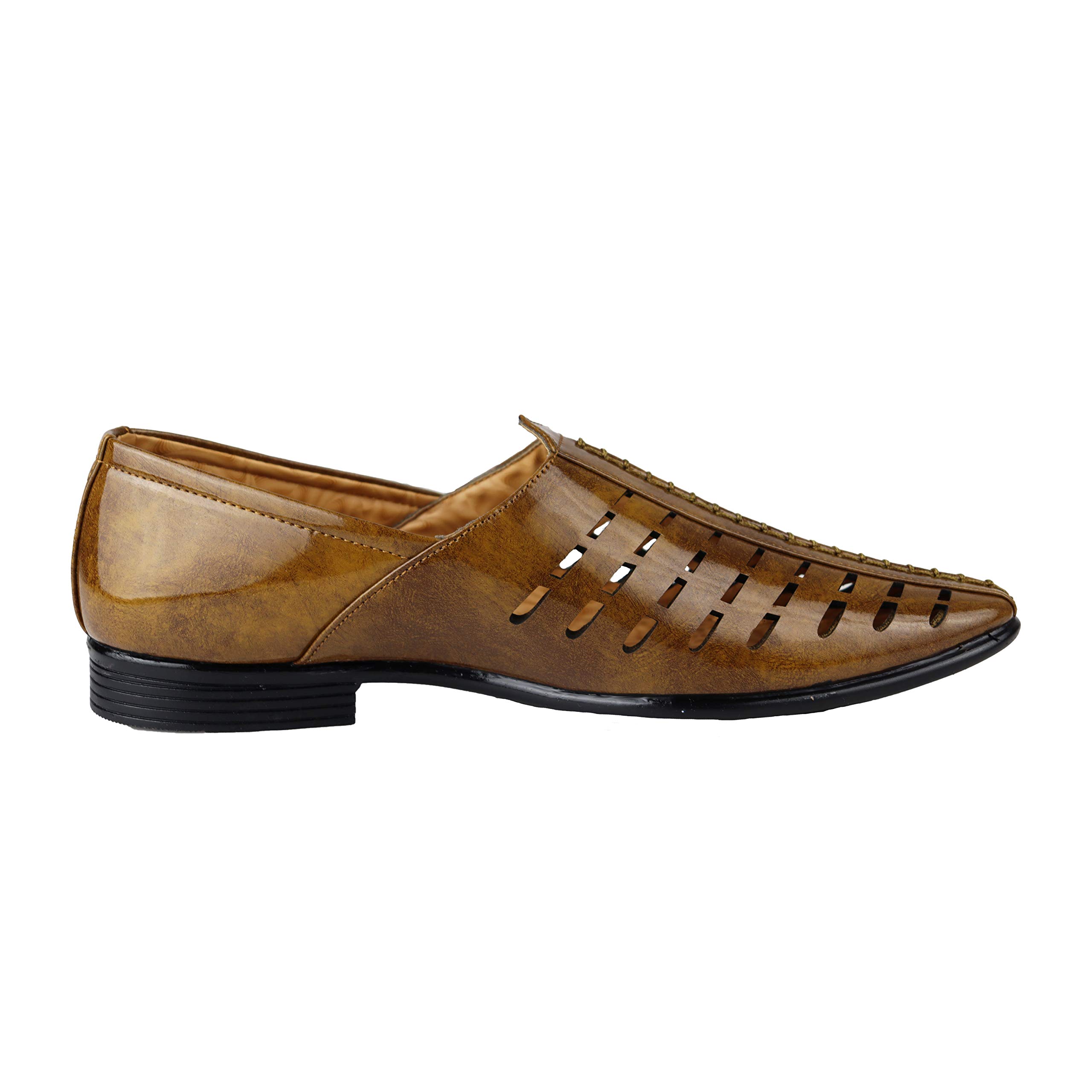hikbi Patent Leather Ethnic Jutti for Men-picture-51