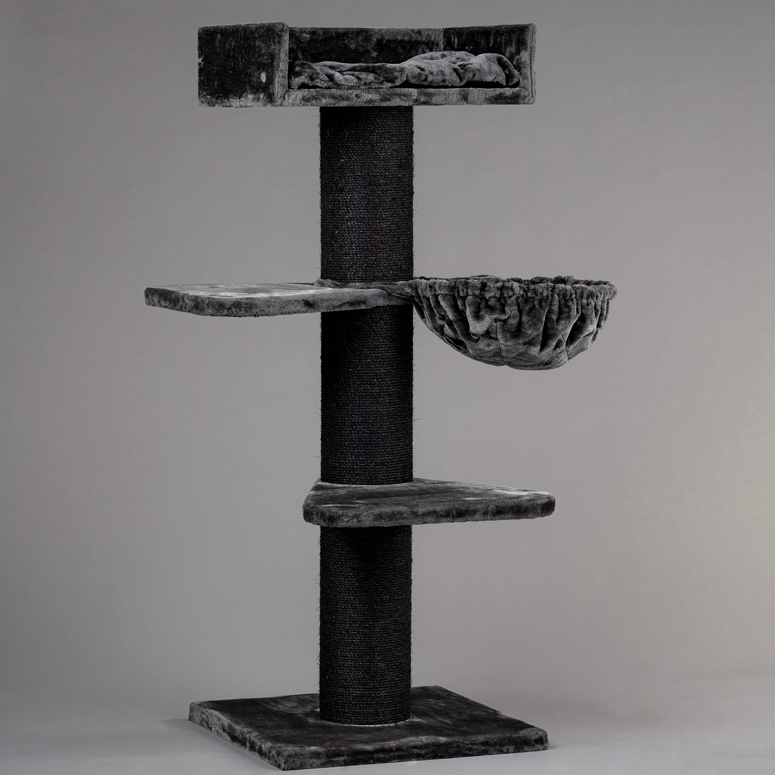 RHRQuality Cat tree for large cats Royalty PLUS Blackline Dark Grey XXL