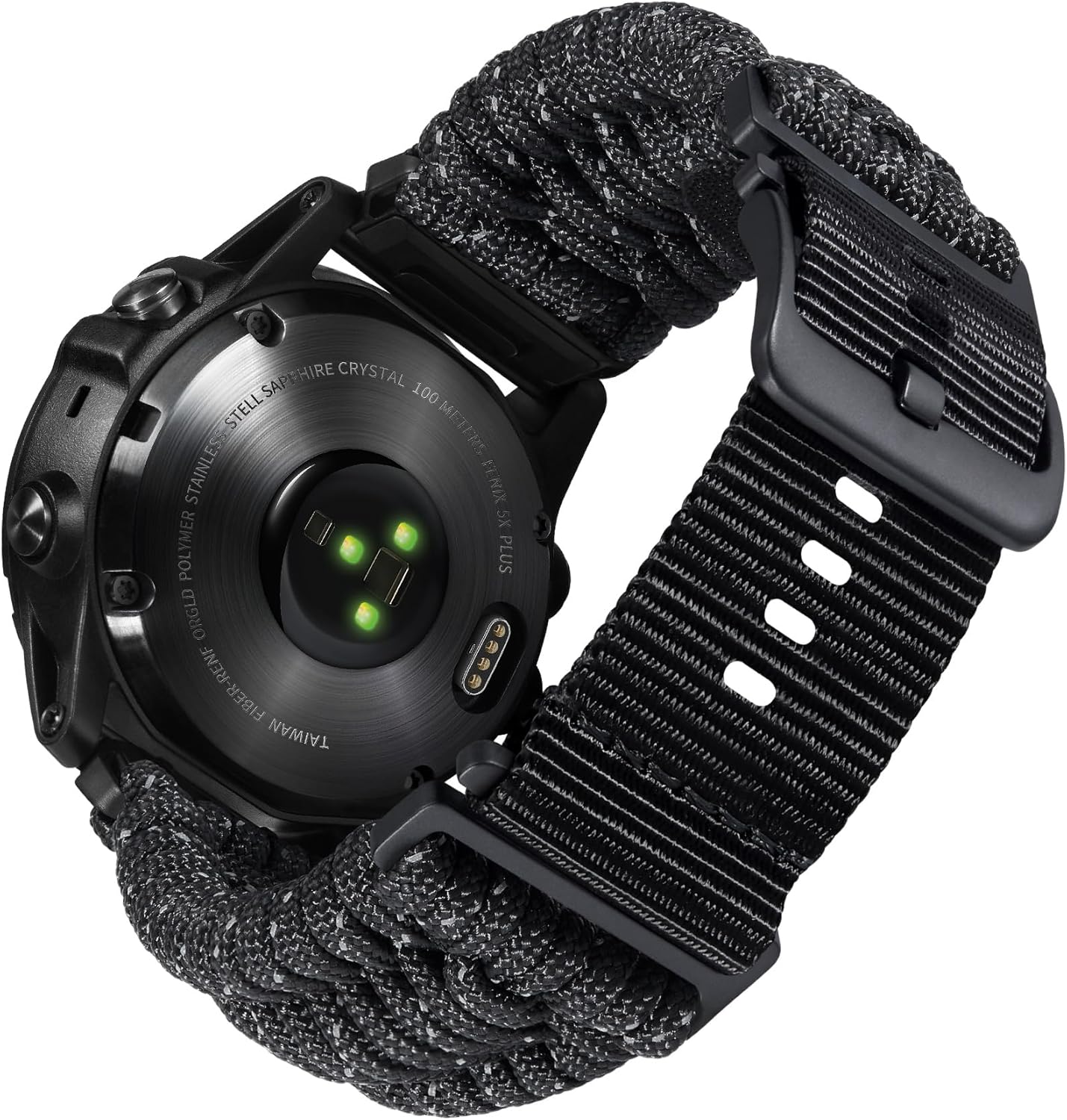 BINLUN Compatible with Garmin Watch Band 20mm 22mm 26mm, Heavy-Duty Braided 550 Paracord Nylon Sport Replacement Strap Design for Quickfit Fenix/Fit for Forerunner/for Instinct/for Quatix/for MARQ