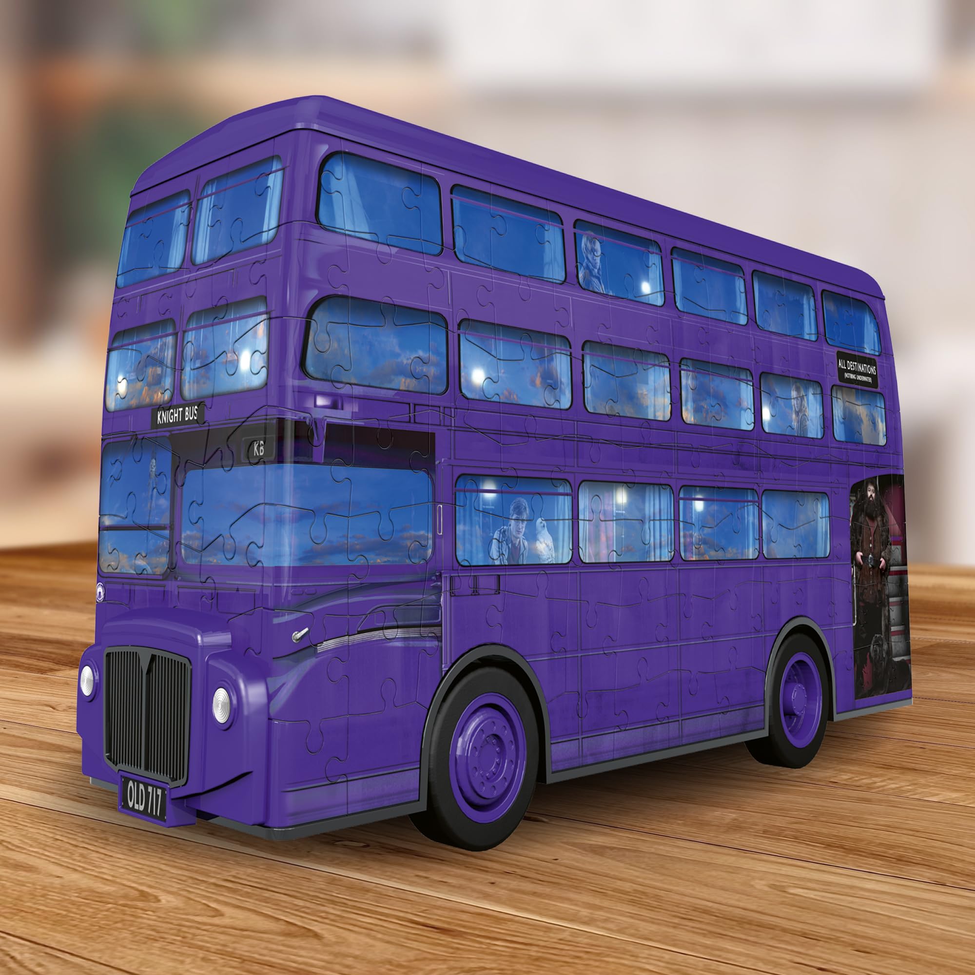 University Games - Puzzle 3D Autobús Knight Bus De Harry Potter (73 Piezas) - Regalo Mágico