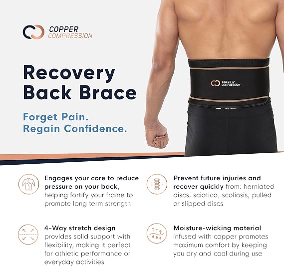 Copper Compression Lower Back Lumbar 
