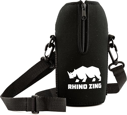 Miniatura 4 de Juego de viaje de acero inoxidable para cerveza de 32 onzas, paquete de botella de agua, funda/bolsa y tapa con pajilla, aislado, boca ancha