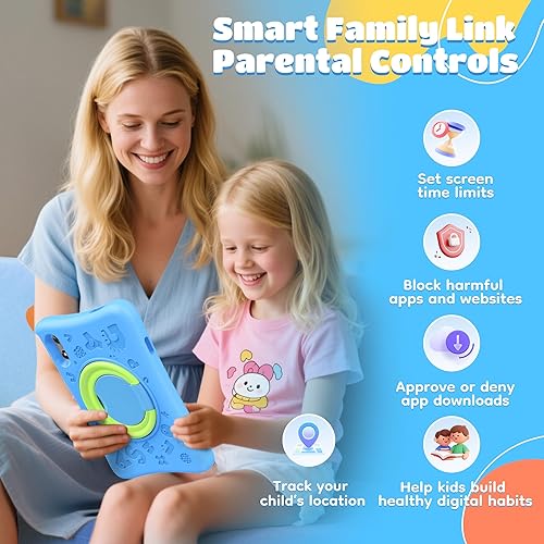 Miniatura 4 de SVITOO Tableta para niños de 10 pulgadas, tabletas Android para niños pequeños con controles parentales, 20 GB Ram 64 GB ROM 1 TB expandible, cámara