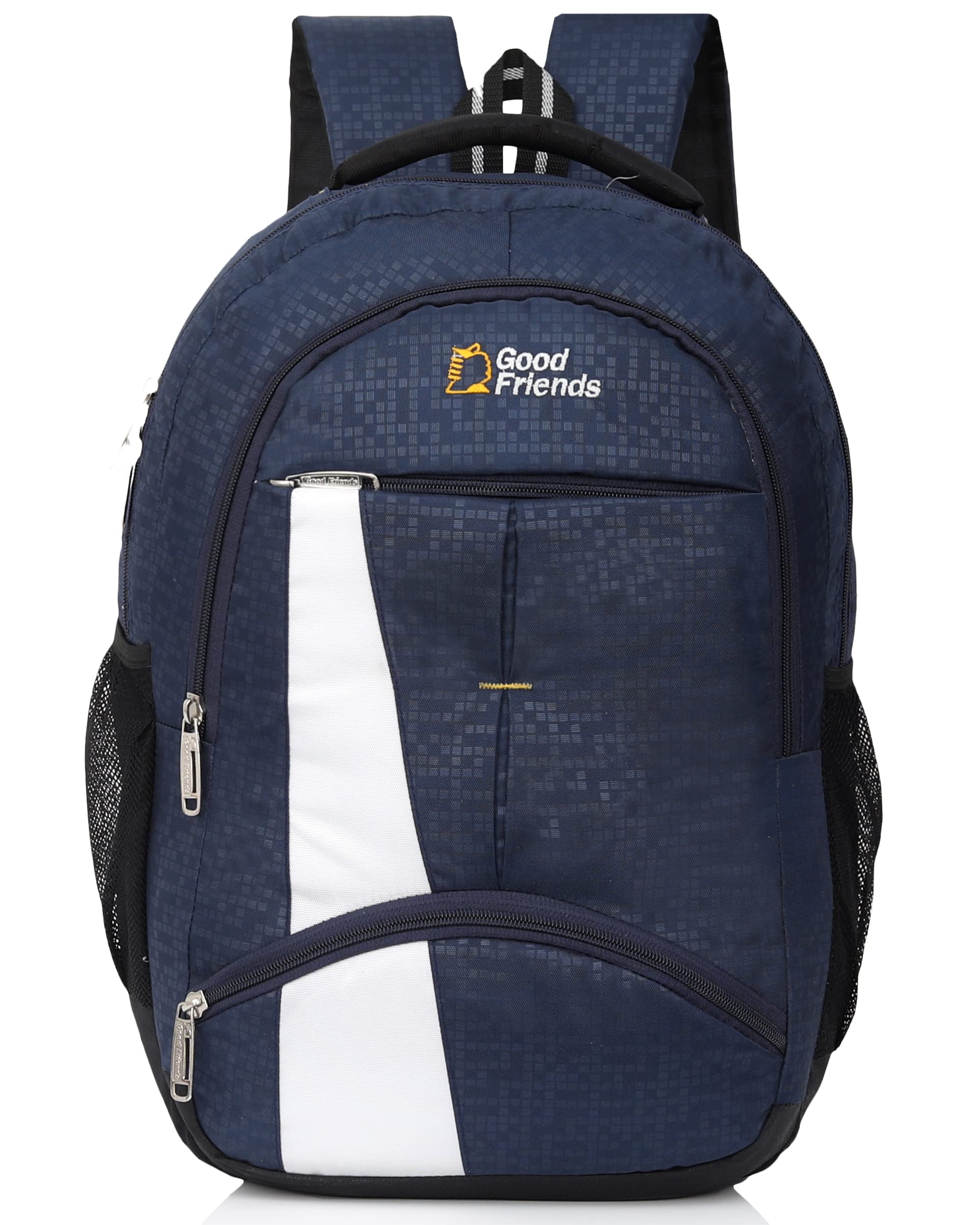 GOOD FRIENDS Stylish High School Student Waterproof Backpack School Bags And Laptop Backpack ( 35Liter ) LxWxH ‏: ‎20 x 33 x 48 Centimeters (Navy Blue) (B0CD2Q7MDL) Amazon Price History, Amazon Price Tracker