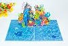 ETA 3D Ocean World Pop Up Card, Coral Reefs Birthday Card for Diving Enthusiasts, Fathers Day Gift, H08
