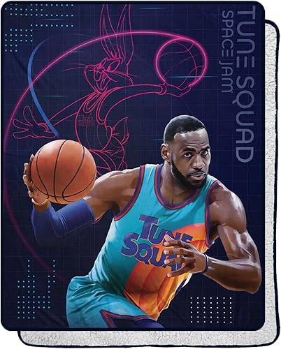 Northwest Space Jam - Manta de sherpa de tacto de seda, 40 x 50 pulgadas, diseño Breakaway