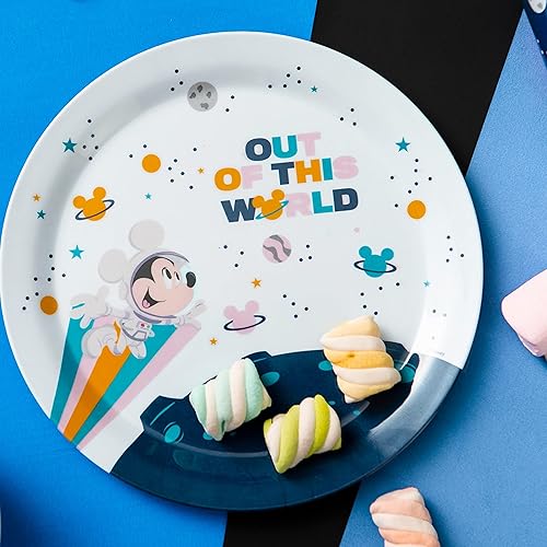 Miniatura 7 de Zak Designs El juego de vajilla infantil de Mickey Mouse de Disney incluye plato, cuenco, vaso y utensilios, hecho de material duradero sin BPA y