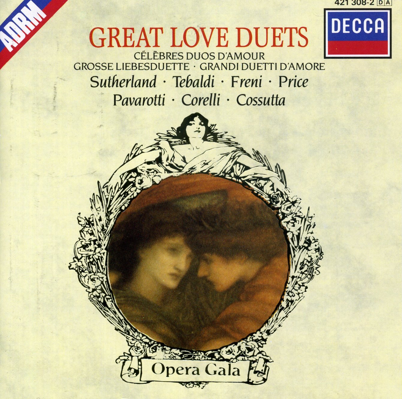 Great Love Duets [Audio CD] Pavarotti; Freni; Tebaldi and Sutherland