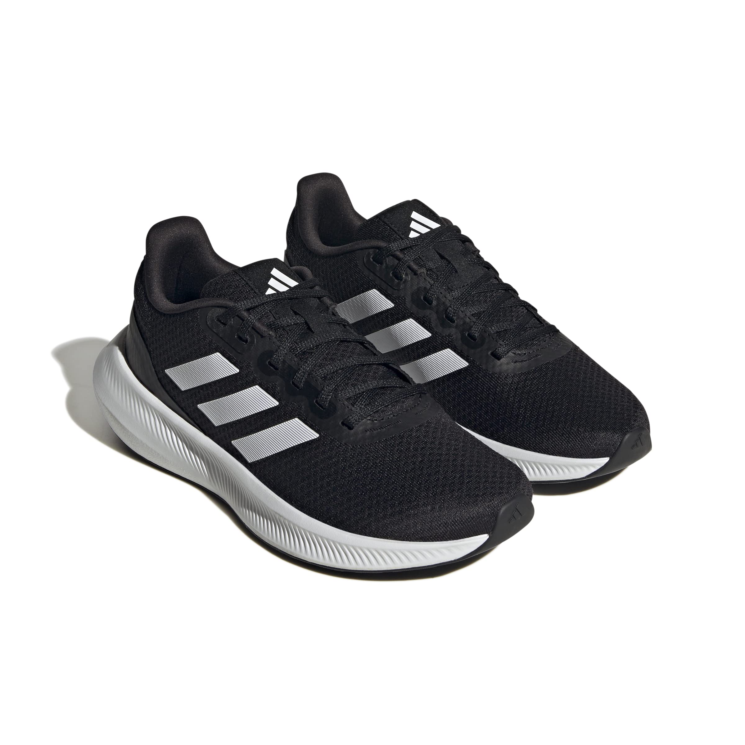 adidas RunFalcon Wide 3 Shoes, Zapatillas para Correr Mujer, Core Black/Cloud White/Core Black, 38 EU
