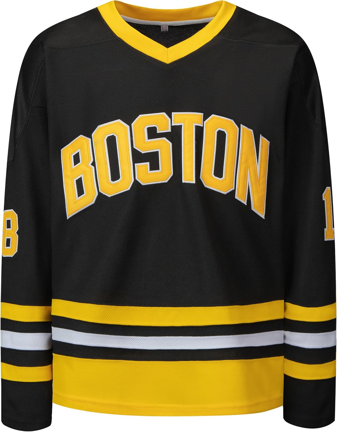 #18 Happy Gilmore Hockey Jersey for Men,Boston Adam Sandler Shirt 1996 Movie Ice Hockey Halloween Jersey Black S-XXXL - Image 3