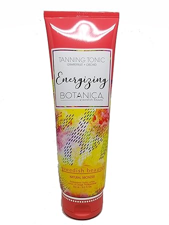 Amazon Com Swedish Beauty Energizing Botanica Natural Bronzer 8 5 Ounces Tanning Bed Lotion Grapefruit And Orchid Blend Beauty Personal Care