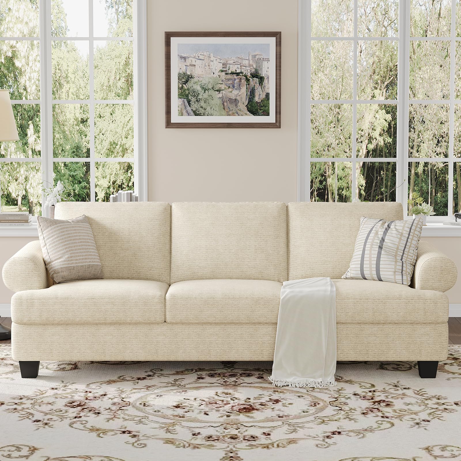COPIAE 91 Inch Lawson Sofa Beige