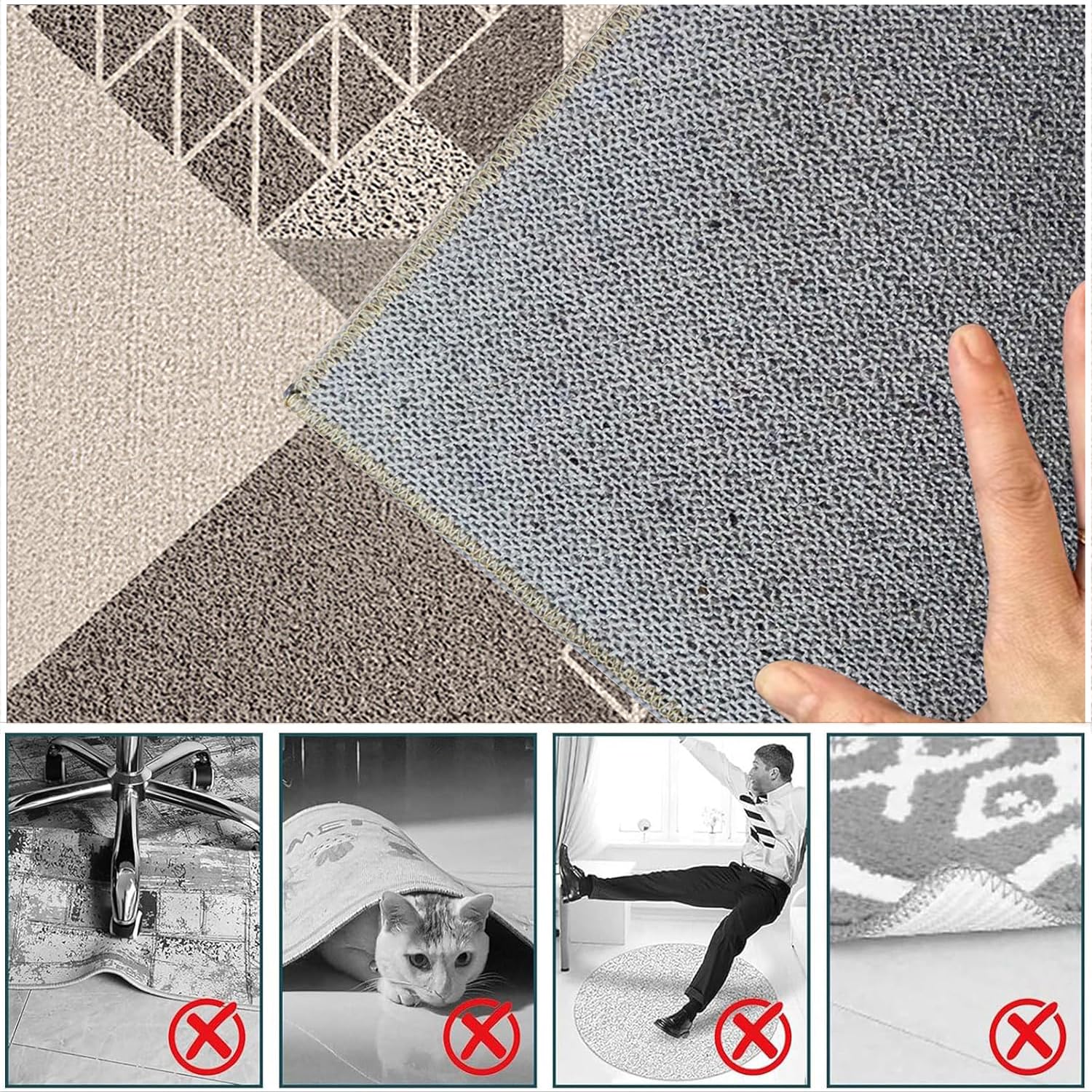 Mata ochronna Podłoga na krzesło biurowe Dywan Krzesło Biurko Zmywalny Dywan Antypoślizgowy Krzesło Gaming Mata ochronna na twardą podłogę Laminat Parkiet 130 x 160 cm