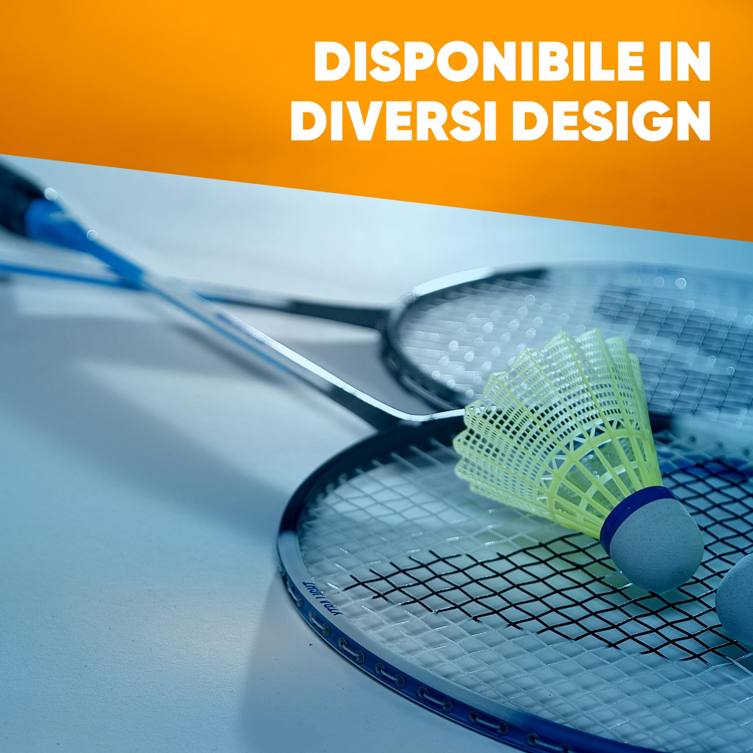 Apollo Set da Badminton Professionale | Racchetta in Carbonio per Allenamento, Sport e Intrattenimento | Con Borsa e Volano per Bambini