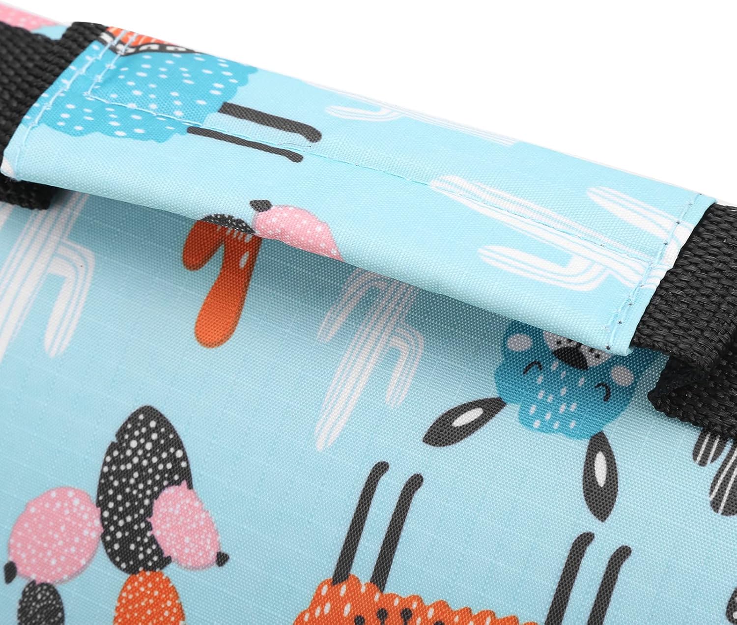 Outdoor Foldable Small Animal Shoulder Carrying Bag, Pet Carrier for Cats Puppies Dogs Rabbits, Breathable Mesh Design with 8 Hole Openings, Lightweight Oxford Material, Portable H (light blue alpaca)
